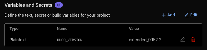 There it was, in all it’ glory… about three rows under the Build System Version I had already modified. How did I miss that?