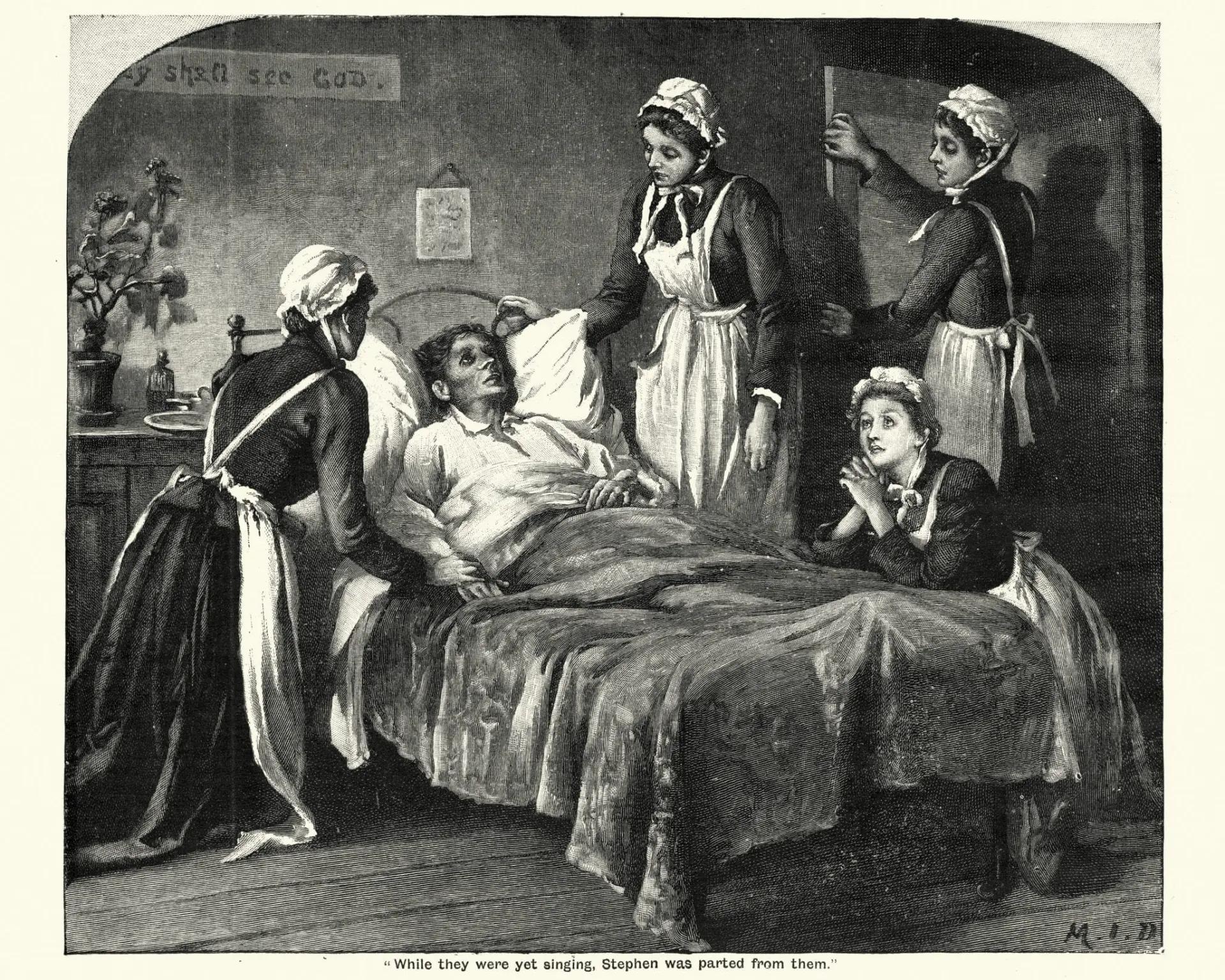 Pictures this without the tuberculosis or the nurses, but with a nice book instead. The dream!